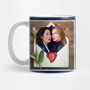 Killing Eve Villanelle and Eve Villaneve Valentine Mug